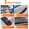 Stair Treads Non Slip for Wooden Steps Indoor and Outdoor - Grip Tape for Stairs Concrete Stairs (Works on All Surfaces & Weather) | Waterproof Anti Slip Tape, Strong Non Skid Tape 6” x 24” (5-Pack)