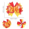 Sports ball class hairpin Hair Clips Bow Sports Bow Hair Barrettes Clips Girls Baseball Bow Hair Pin.(FJ69) (Baseball)