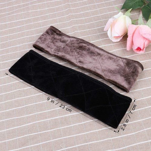 sansheng 3 Pack Wig Grip Band，Velvet Headband Scarf Head Hair Band Extra Hold Wig Adjustable Fastern,Stretch Cotton headband（3 colors）