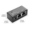 2PCS Single Port Passive PoE Adapter YACSEJAO 5V-48V DC 96W | PoE Injector/Splitter/Combiner | 10/100Mbps Ethernet | Compact for Security Cameras/Solar Systems (B)