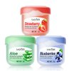 3 Pack Bundle Lip Balm 0.25 Oz / 7g with box (3PACK, Blueberries, Strawberry, Aloe)