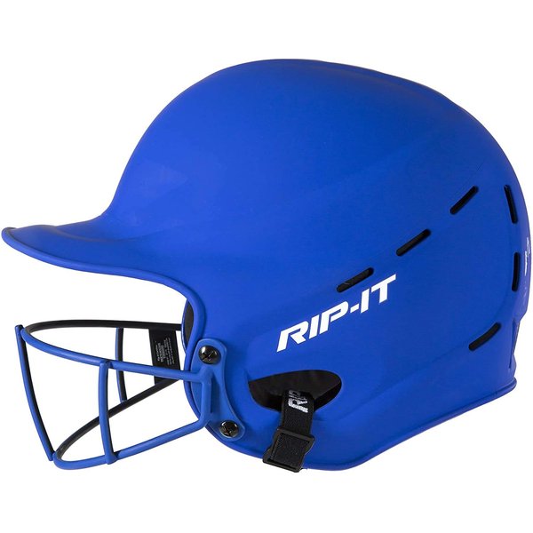 RIP-IT | Vision Pro Softball Batting Helmet with Face Mask | Matte Navy | XL | Lightweight Women’s Sport Equipment