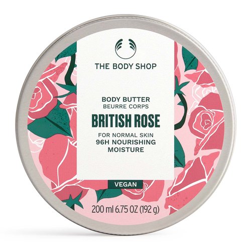 The Body Shop British Rose Body Butter – Nourishing & Moisturizing Skincare for Normal Skin – Vegan – 6.75 oz