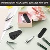 120 Pcs Nail Clippers and Nail File Set Bulk Stainless Steel Nail Cutter Thick Finger Toe Nail Clipper Mini Wood Emery Board Double Sided Nail File Polish Buffers for Manicure Pedicure Beauty Salon
