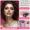 3Pcs Face Gems Sticker Face Jewels Stick On Diamond Sparkling Body Glitter Hair Rhinestone For Stage Performance Eye Makeup #AB
