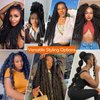 Marley Hair 18 Inch Marley Twist Hair Afro Twist Marley Braiding Hair for Faux Locs Crochet Hair Synthetic Hair Extensions(6Packs,1B/30/27, 18inch)