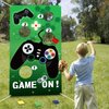 PANTIDE Video Game Toss Games with 4 Bean Bags, Game On Birthday Party Games Party Supplies, Gaming Party Decorations Indoor Outdoor for Boys, Video Game Themed Throwing Games for Kids and Adults