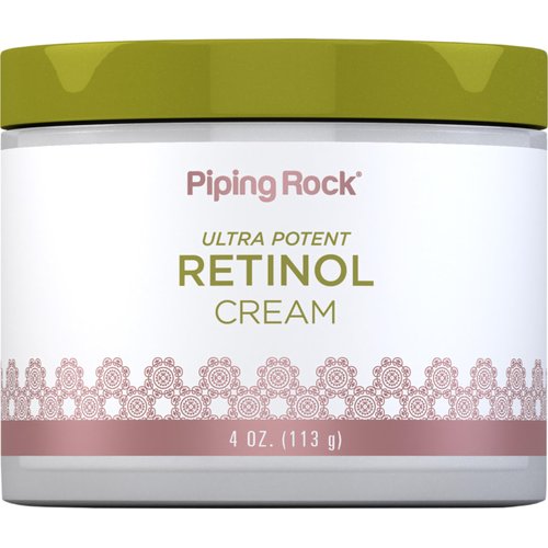 Piping Rock Retinol Cream for Face and Neck | 4 oz | Ultra Potent | Non GMO, Gluten Free