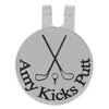 LGU(TM Personalized Kicks Putt Golf Marker, Golf Ball Marker, Pocket Token, Golf Accessory Golf Magnetic Hat Clip with Coin