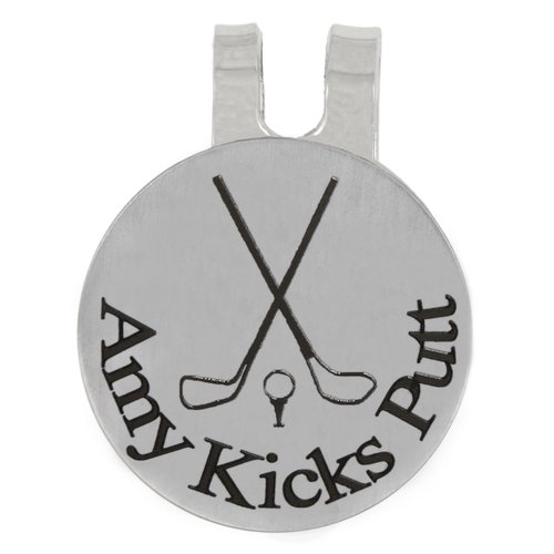 LGU(TM Personalized Kicks Putt Golf Marker, Golf Ball Marker, Pocket Token, Golf Accessory Golf Magnetic Hat Clip with Coin