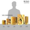 allgala 12-PC Premium Golden Printed Gift Bags-10 MED-GP54608