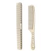 2 pcs Stainless Steel Hair Combs Anti Static Styling Comb Hairdressing Barbers Combs (Gold)