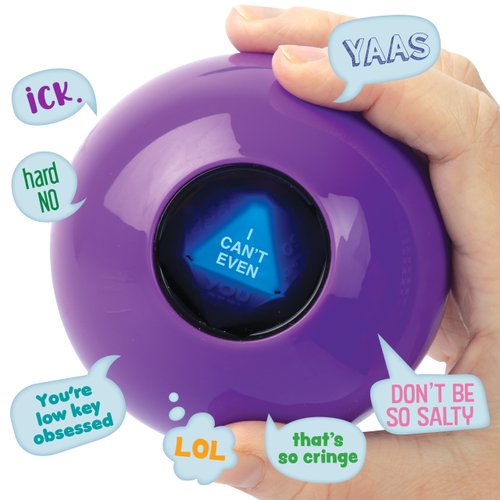 ORB Mystic Ball - Novelty Magic Fortune Teller - Just Ask a Question & Turn Over for Answer! A Modern Twist on The Classic Novelty 8 Ball - Perfect for Party Favors, Gifts, and Novelty Fun!