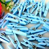 Gamilys 60 Pack 1.4" Inch Mini Blue Clothespins，Plastic Baby Shower Favors Party Game Scatter Decorations DIY Baby Boy Girl Gender Reveal Parties - Don't Say Baby Game