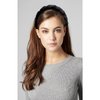 Qikuver Black Braided Headbands, Headbands for Women Velvet Braided Headbands Fashion Hairband Criss Cross Hair Accessories
