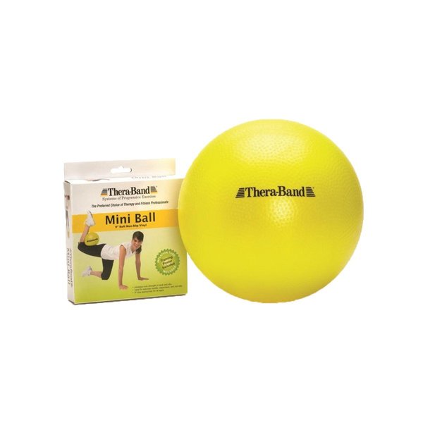 THERABAND Mini Ball, Small Exercise Ball for Yoga, Pilates, Abdominal Workouts, Shoulder Therapy, Core Strengthening, At-Home Gym & Physical Therapy Tool