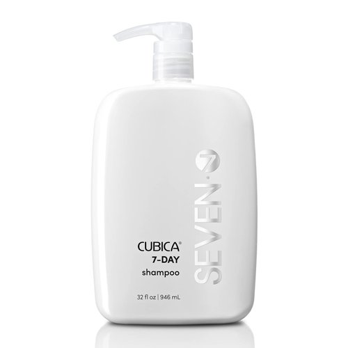 SEVEN haircare - Cubica 7-DAY shampoo with Biotin & Green Tea Extract - Gentle Shampoo for Any Hair Type - Add Shine and Moisture to Hair - Sulfate Free & Paraben Free - 32 oz