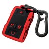 Kirsnda for Chevrolet key fob cover case with keychain,Soft TPU key Shell/skin,4-Buttons fit GMC chevy Colorado Silverado Suburban Tahoe Silverado Remote Key Vehicle Accessories(Red)