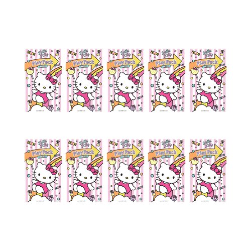 Bendon Hello Kitty Play Packs | Hello Kitty Party Favors | 10 Mini Play Packs | Includes Mini Hel...