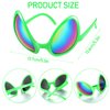 Bencailor 12 Pack Halloween Alien Glasses with Lenses Novelty Funny Glasses Alien Costume Accessories for Halloween Cosplay (Bright Colors)
