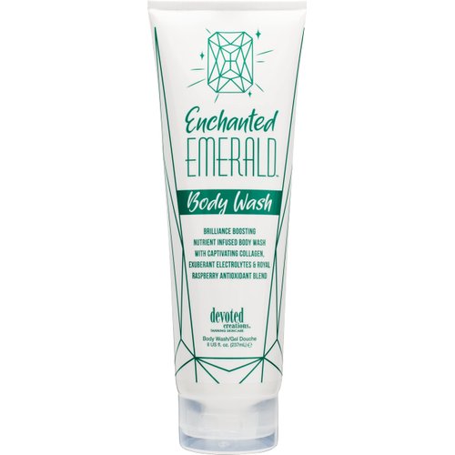 Devoted Creations Enchanted Emerald Body Wash – Brilliance Boosting Nutrient Infused Body Wash with Captivating Collagen, Exuberant Electrolytes, and Royall Raspberry Antioxidant Blend – 8 oz.