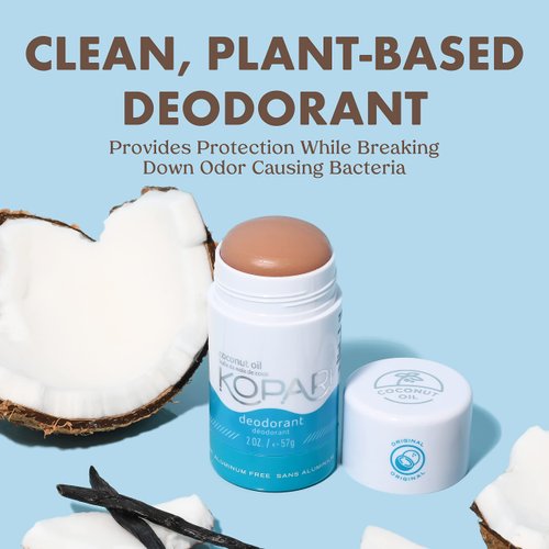Kopari Aluminum Free Deodorant with Organic Coconut Oil, Original Scent, 2.0 oz