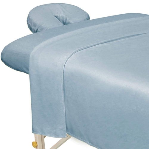 ForPro Professional Collection Premium Microfiber 3-Piece Massage Sheet Set, Wisteria, Ultra-Light, Stain, and Wrinkle-Resistant Includes Massage Flat and Fitted Sheet and Massage Face Rest Cover