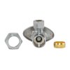 Eastman 5/8 Inch OD Compression x 3/8 Inch OD Compression Multi-Turn Angle Stop Valve, Brass Plumbing Fitting, Chrome, 04348LF