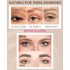 Waterproof Tinted Brow Gel Kit,1 Brunette Tinted Eyebrow Mascara Gel & 1 Eyebrow Pencil Dark Brown,Brow Filler Lift Fast Sculpt Waterproof Eyebrow Gel Glue,Eye Brow Makeup with Brow Razor & Brush-Set6