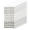 12 Sheets Temporary Tattoo Letters Self-adhesive Custom Temporary Tattoos Fake Letters Tattoo Stickers for Women and Men