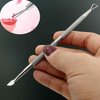 Cuticle Pusher and Cutter - Nail Polish Remover - Stainless Steel Manicure Tool Set -Gel Nail Polish Peeler and Scraper - Nail Care Stick - Pedicure Kit for Fingernail and Toenail