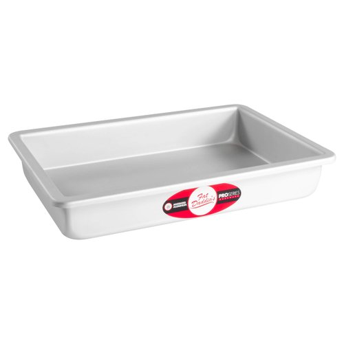 Fat Daddio's POB-7112 Sheet Cake Pan, 7 x 11 x 2 Inch, Silver