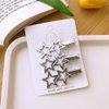 ZHOUMEIWENSP 15Pcs Metal Alligator Hair Clips for Women Girls Cute Star Snap Non Slip Metal Duck Bill Hair Pins for Thick Thin Hair Rustproof Hair Styling Accessories (Style1)