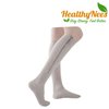 HealthyNees 2 Pairs Set Combo Closed Toe 15-20 mmHg Zipper Compression Socks Leg Fatigue Calf Circulations Support Grey (2XL)