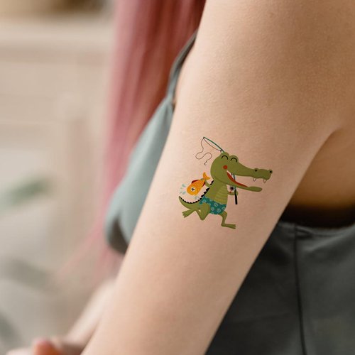 30 Pcs Animal Temporary Tattoos for Kids, Animal Driven Transportation Tattoo Stickers Birthday Themed Party Supplies Decorations Favors for Boys Girls Gifts School Prizes Rewards