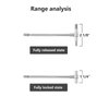 Beslands 6 Pc Telescoping Gage Set, T-Bore Hole Gauges, High Precision Telescopic Bore Gauge with a Portable Case(Range 5/16" - 6")