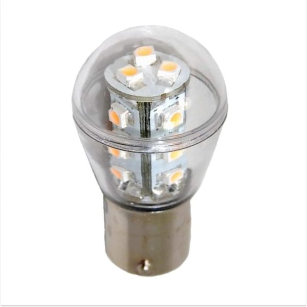 HQRP Waterproof BA15s Bayonet Base 33 LEDs SMD 2835 LED Bulb Cool White for #1141#1156 Jayco RV Interior/Porch Lights Replacement