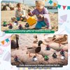 DEEKIN 24 Pcs Family Mallard Rubber Duck 2 Inch Cool Floating Decoy Rubber Ducks Adorable Soft Bathtub Decoy Bath Toys for Ducky Birthday Gift Nature Birds Lovers Cruise Party Duck Hunting Decoration