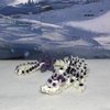 Articulated Cherry Blossom Dragon, 12" 3D Printed White and Purple Cherry Blossom, Home Decor Executive Desk Toys,Fidget Toys for Autism/ADHD D017-BPU