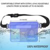 Waterproof Fanny Packs Pouch Clear Bag (2 Pack) For Men & Women Dry Bag Water Resistant With Adjustable Waist Strap