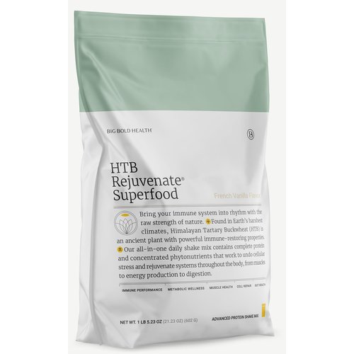 BIG BOLD HEALTH HTB Rejuvenate Superfood Advanced Protein Shake Mix- Superfood Protein Powder, Plant-Based Protein Shake for Immune Rejuvenation, French Vanilla Flavor