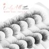 Onlyall Natural Look False Eyelashes, A18, 14MM, Gradient, Black, Faux Mink, Cruelty Free, Pair, 7.0 Count, Reusable