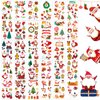 Konsait Christmas Tattoos for Kids, 210Pcs Santa Tree Snowman Gingerbread Man Small Christmas Temporary Tattoos, Hollday Tattoos Christmas Goodie Bag Stuffers Kids Stocking Stuffers, 30 Sheets