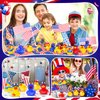 24 Pcs Patriotic Rubber Ducks, 4th of July Jeep Ducks for Ducking, Bulk Ducks for Jeeps Fourth of July Independence Day Gifts Party Favors Bath Water Pool Toys Birthday Gifts Classroom Prizes for Kids
