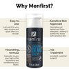MENFIRST - Gray Darkening Beard Balm - Leave-in Conditioner - Works on Sensitive Skin - Gradually Reduces White or Gray hair Infused with Keratine, Collagen and Vitamin E. - Natural Looking Results