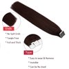 Loxxy Hair Extensions Human Hair Tape in Seamless Skin Weft 100% Real Remy Tape in Extensions Human Hair Invisible Natural Straight 20pcs 50gram #2 Darkest Brown 20Inch