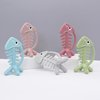 3in1 Infant Toys, Baby Teething Toys 3-6 6-12 Months, Teethers for Babies 3-6-12 Months, for Teething Relief, Baby Teether Gift, Silicone,Sensory, Baby Toys 0-6 Months,USA Patent Pending,Fish,(Olive)