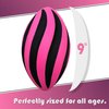 LMC Products Spiral Foam Football - Soft Foam Football for Kids - Each Quality Kids Football is 9 Inches - Adult & Toddler Football Youth - Small Football (Pink & Black)
