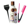 Keratin Hair Mask, Straightener, and Brush Set (3 Pack) with Organic Colombian Botanico Keratina and Botanico Shampoo (8.45 Fl Oz)