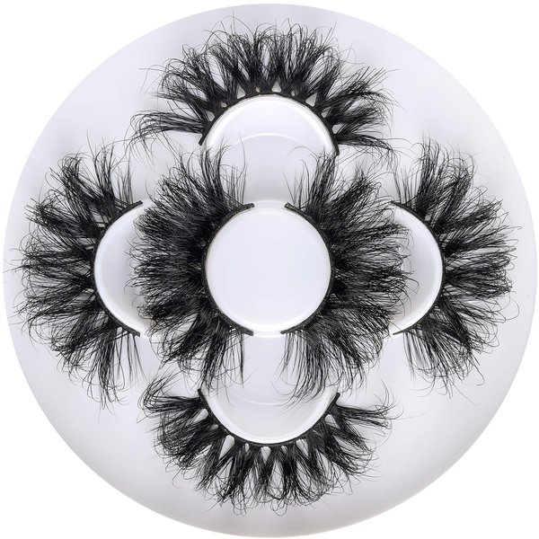 25mm 3D Mink Lashes Full Volume Mink Eyelashes Fluffy Volume Dramatic 25mm Mink Lashes Extension Cruelty-free Siberian Mink Strip Eyelashes (06 61 82 mix)…………